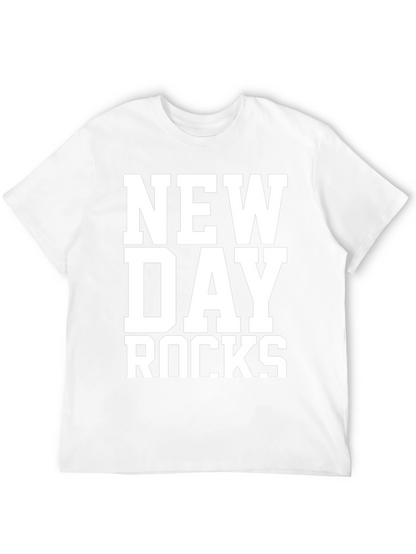 Camiseta Negra New Day Rocks para Hombre