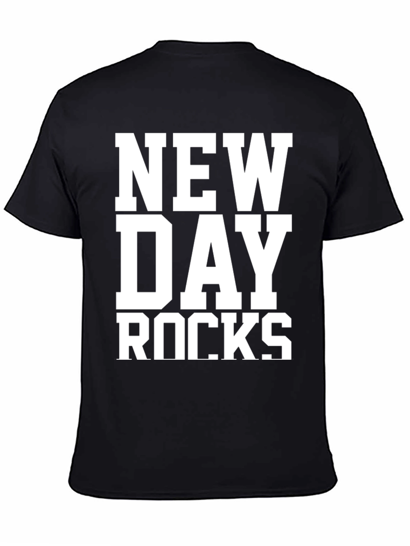 Camiseta Negra New Day Rocks para Hombre