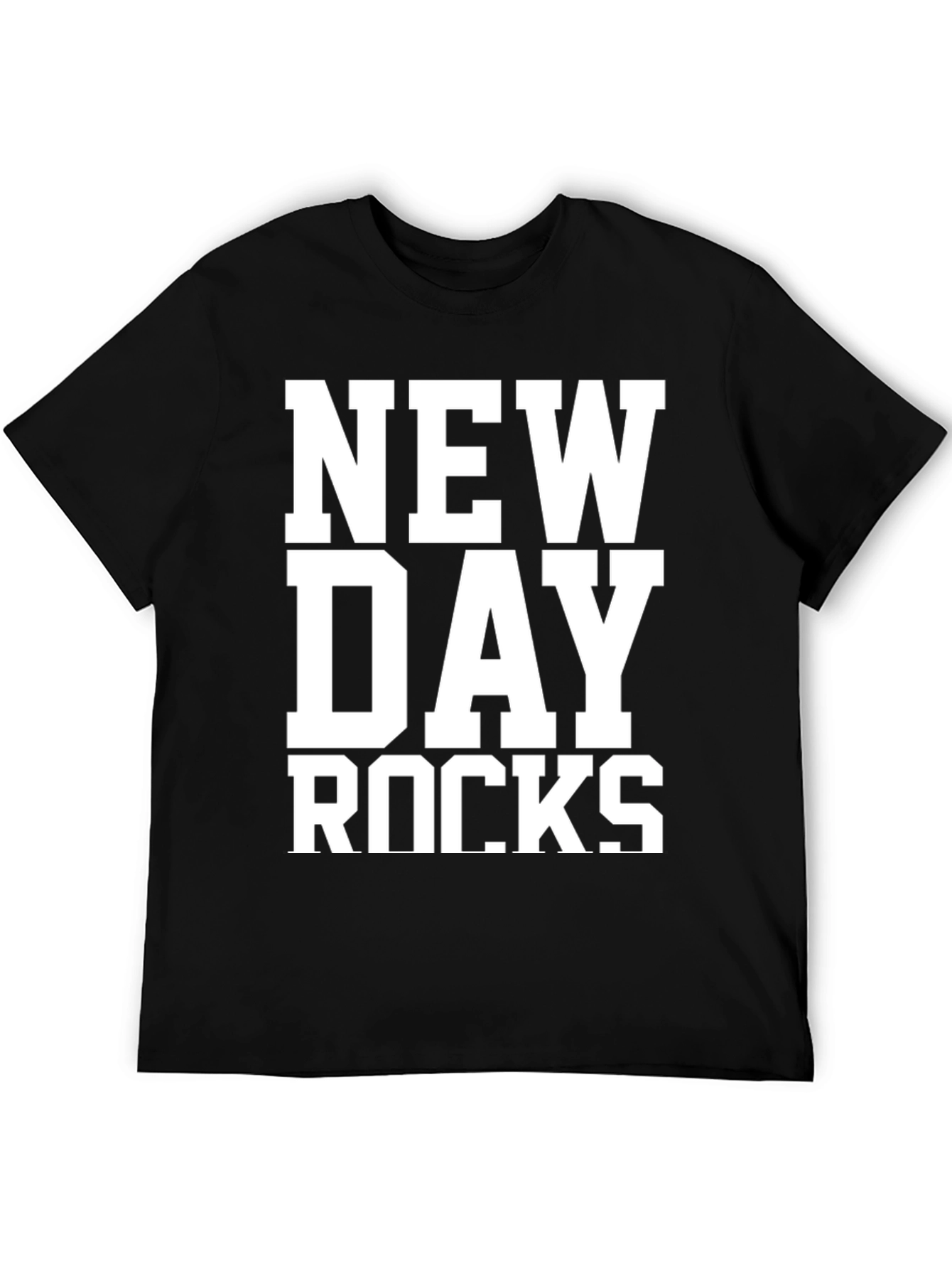 Camiseta Negra New Day Rocks para Hombre