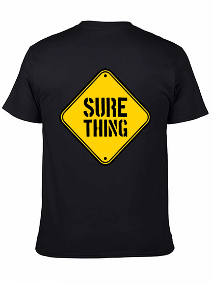 Camiseta Negra con Diseño Sure Thing