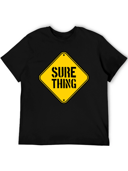 Camiseta Negra con Diseño Sure Thing