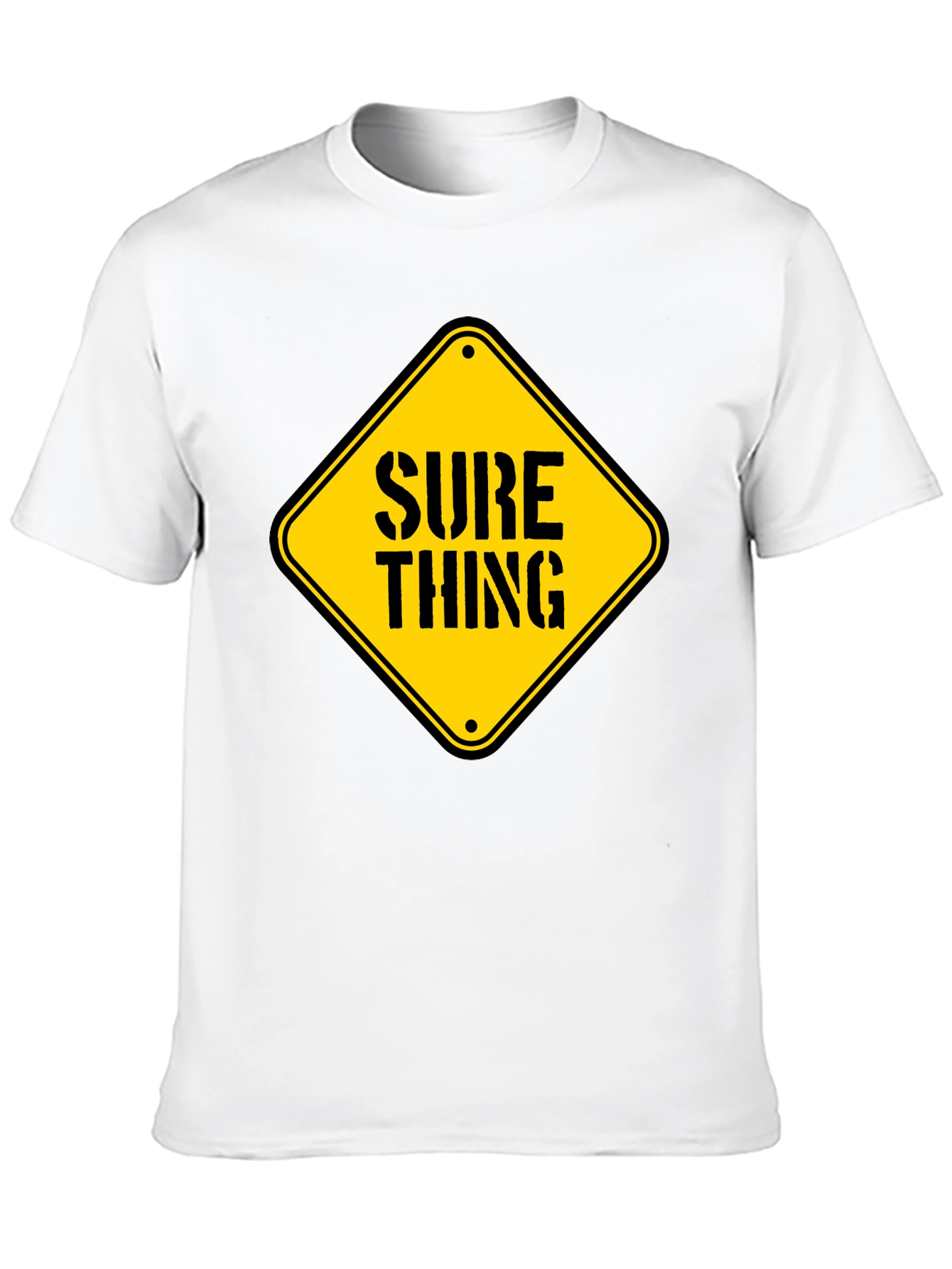Camiseta Negra con Diseño Sure Thing