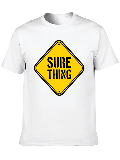 Camiseta Negra con Diseño Sure Thing