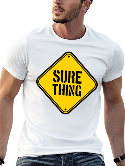 Camiseta Negra con Diseño Sure Thing