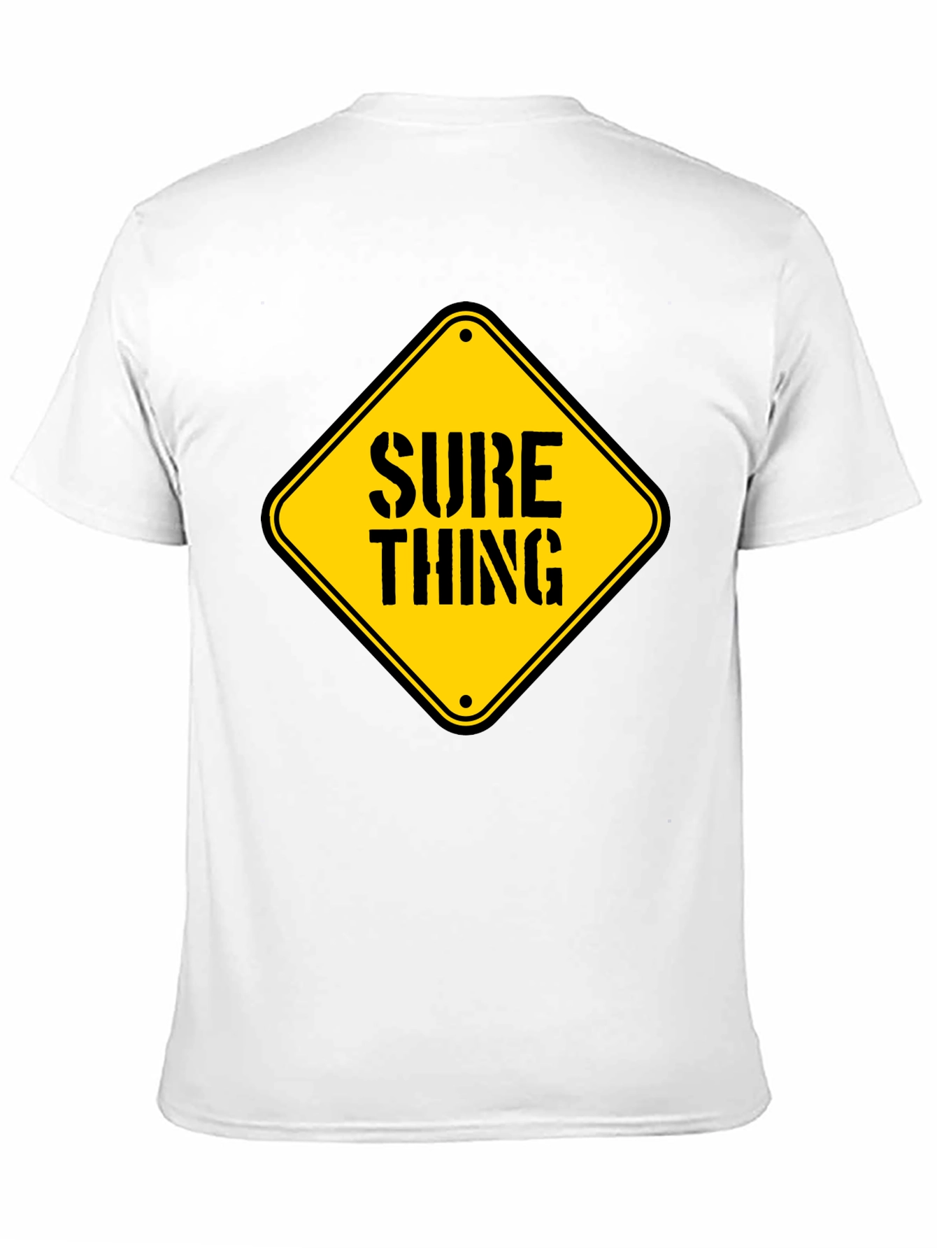 Camiseta Negra con Diseño Sure Thing