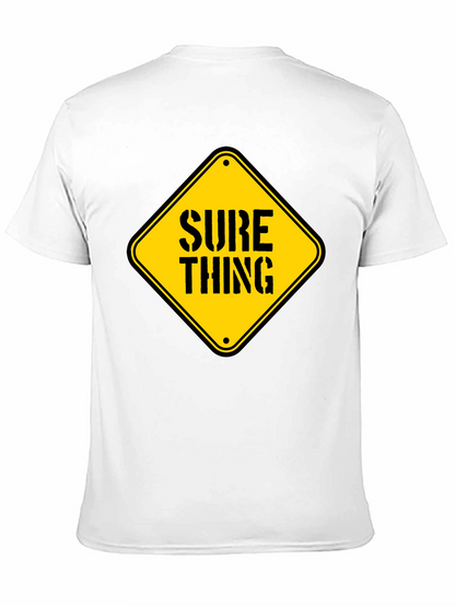 Camiseta Negra con Diseño Sure Thing