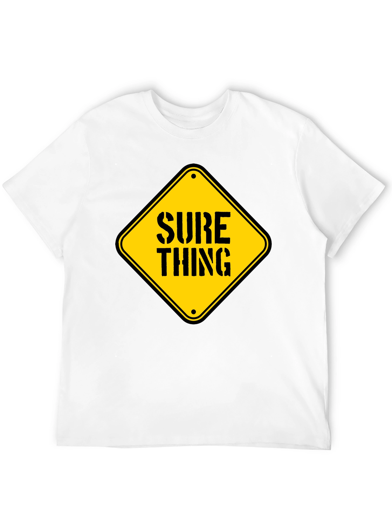 Camiseta Negra con Diseño Sure Thing