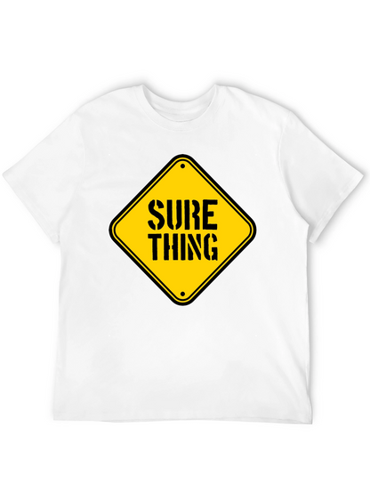 Camiseta Negra con Diseño Sure Thing
