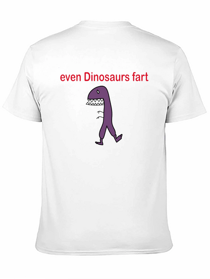 Camiseta Negra Divertida: Dinosaurios También Se Tiran Pedos