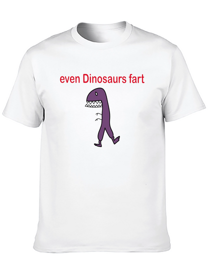 Camiseta Negra Divertida: Dinosaurios También Se Tiran Pedos