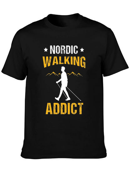 Camiseta Negra Nordic Walking Addict