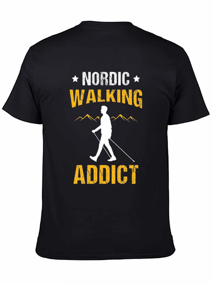 Camiseta Negra Nordic Walking Addict
