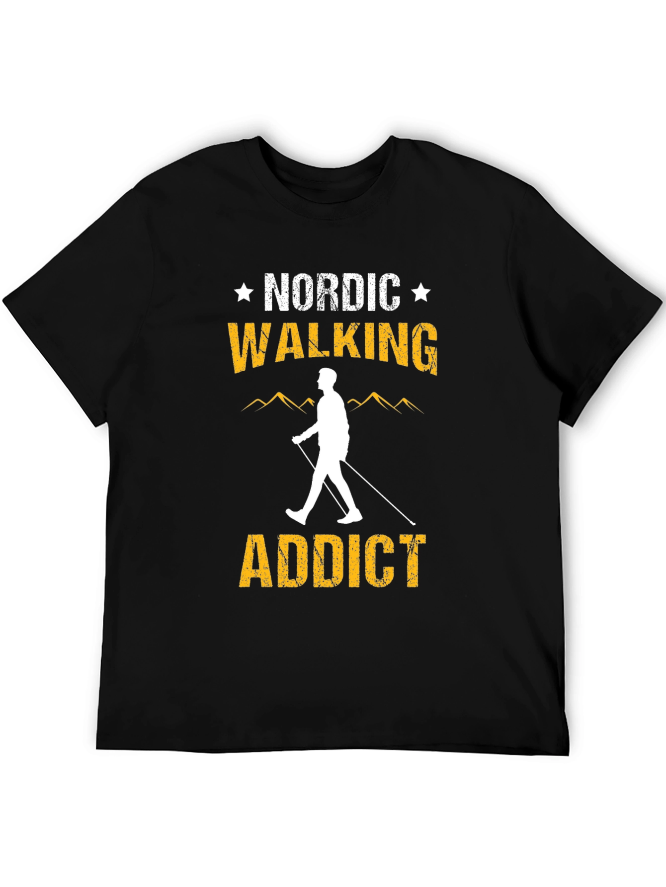 Camiseta Negra Nordic Walking Addict
