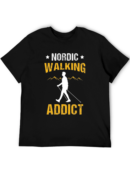 Camiseta Negra Nordic Walking Addict