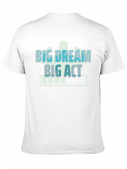 Camiseta Negra Motivacional: Sueña en Grande Actúa Ya