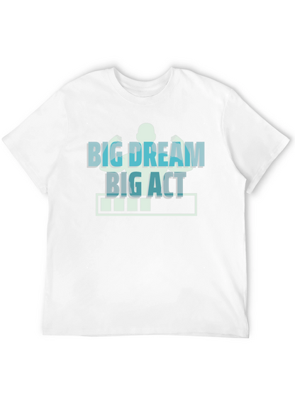 Camiseta Negra Motivacional: Sueña en Grande Actúa Ya