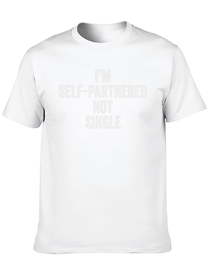 Camiseta Negra: Soy Auto-Pareja No Soltero