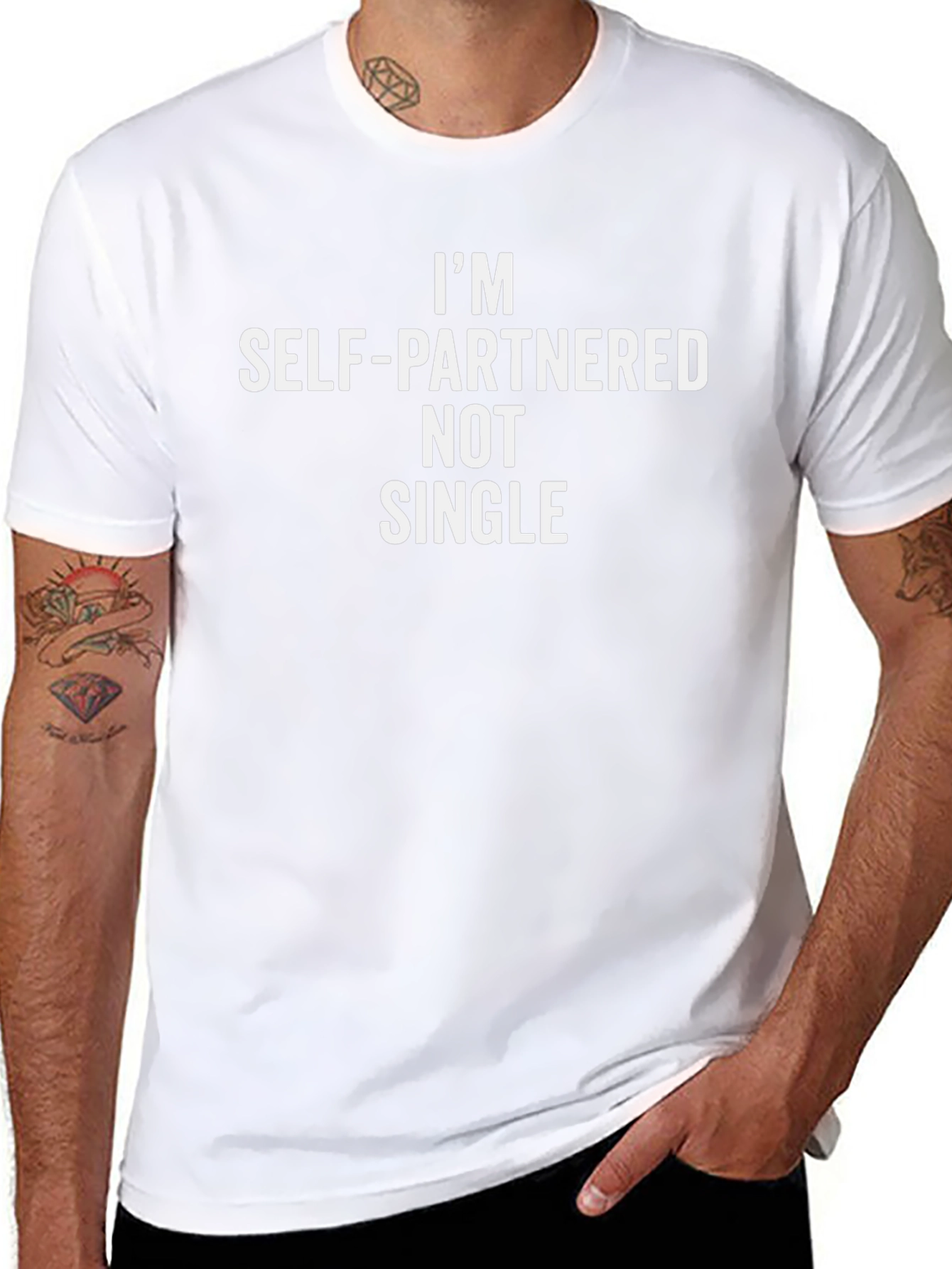 Camiseta Negra: Soy Auto-Pareja No Soltero