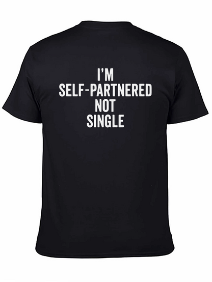 Camiseta Negra: Soy Auto-Pareja No Soltero