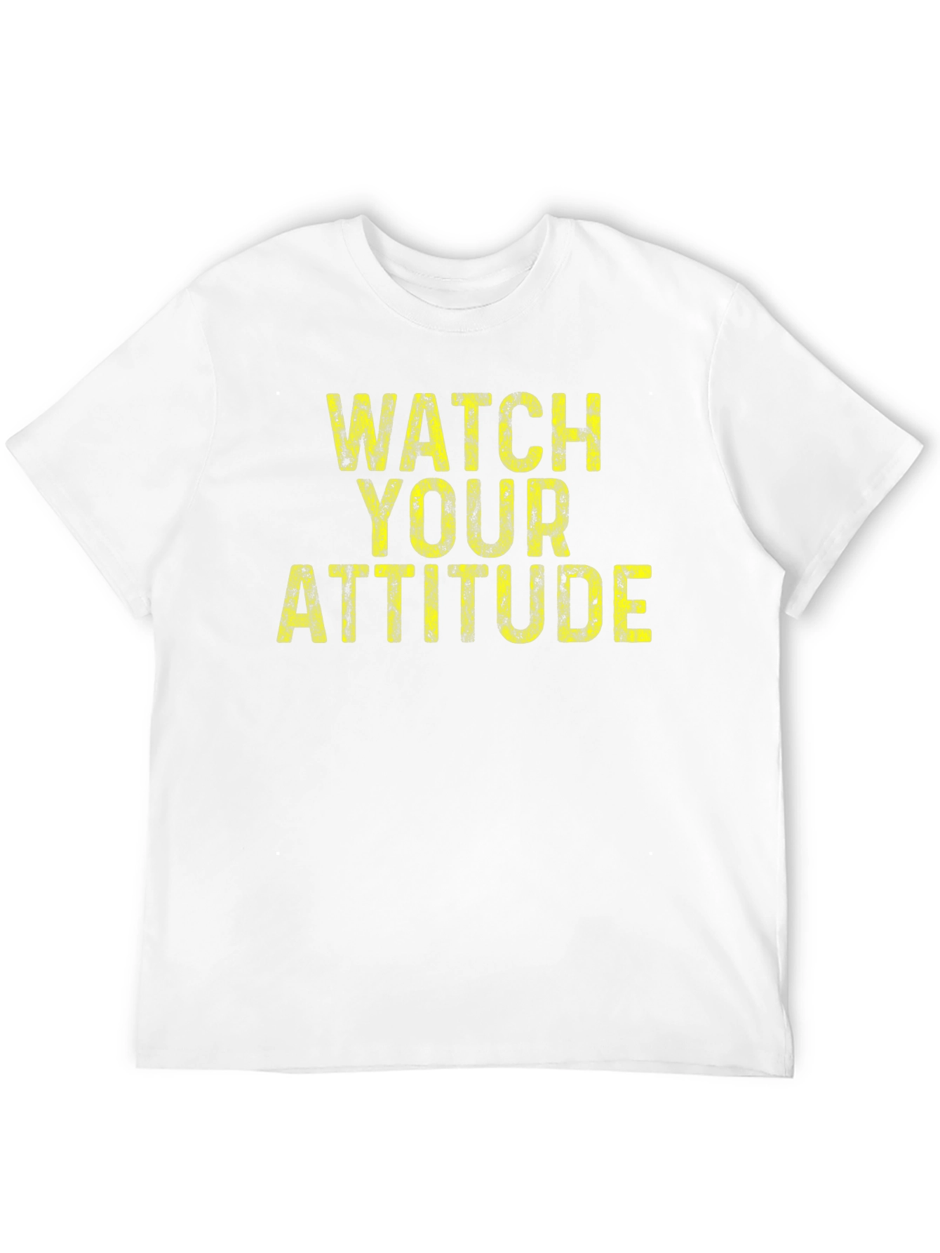 Camiseta Negra con Mensaje Watch Your Attitude