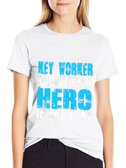 Camiseta Negra: Key Worker Hero