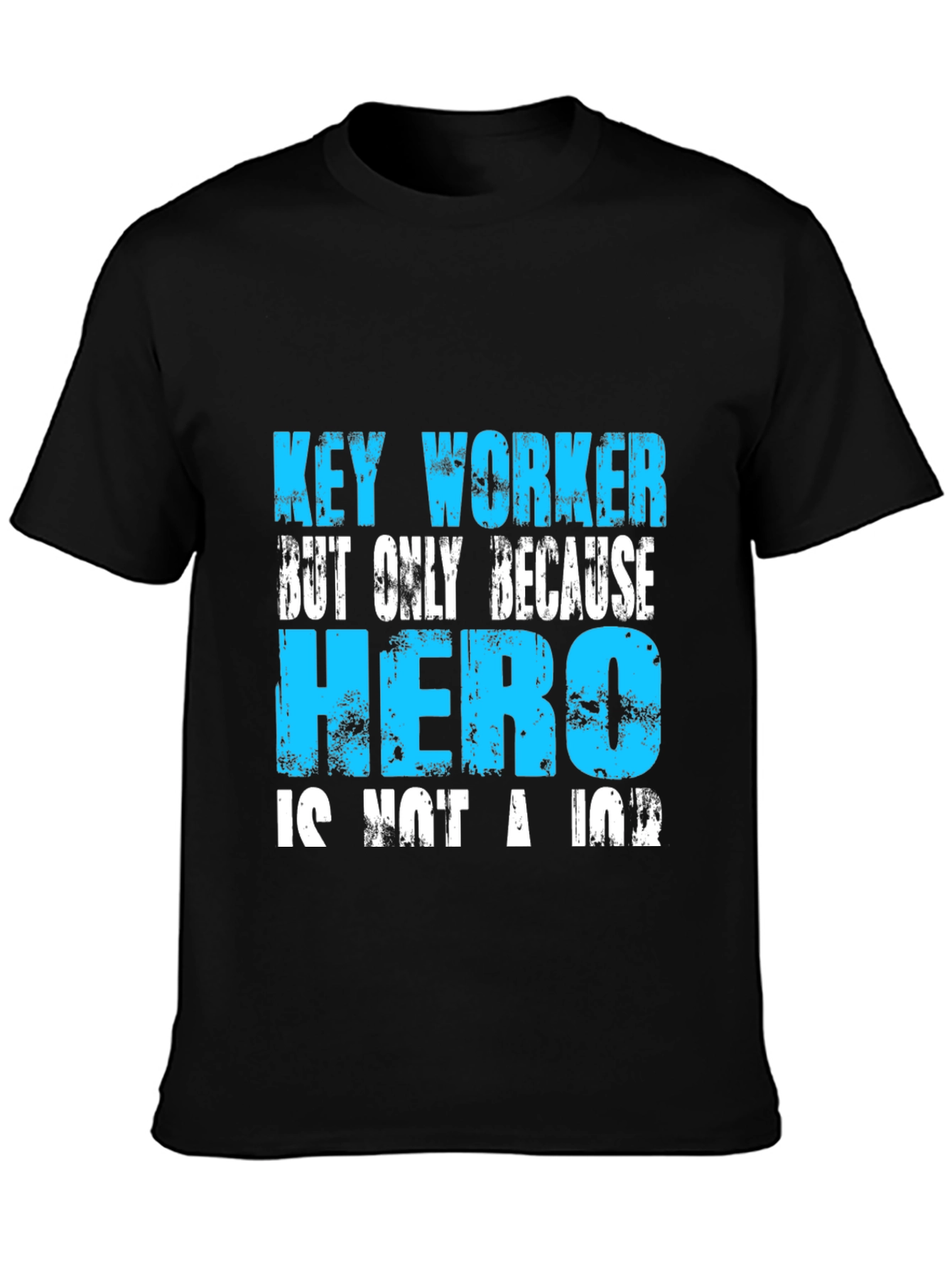 Camiseta Negra: Key Worker Hero