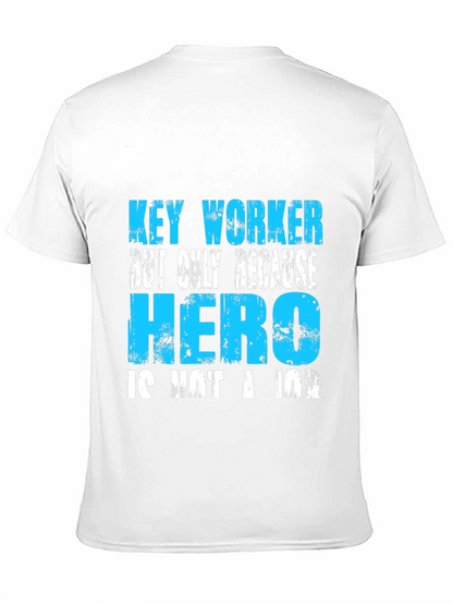 Camiseta Negra: Key Worker Hero