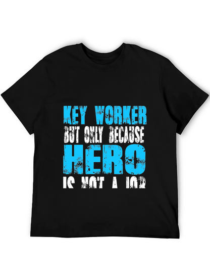 Camiseta Negra: Key Worker Hero