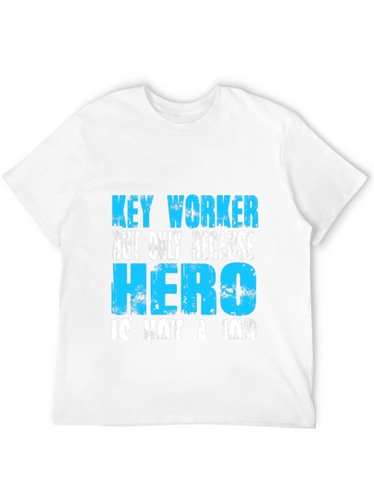 Camiseta Negra: Key Worker Hero