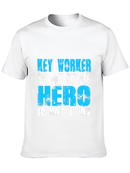 Camiseta Negra: Key Worker Hero
