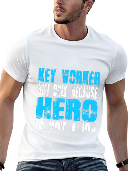 Camiseta Negra: Key Worker Hero