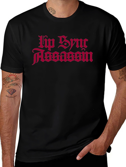 Camiseta Negra Lip Sync Assassin