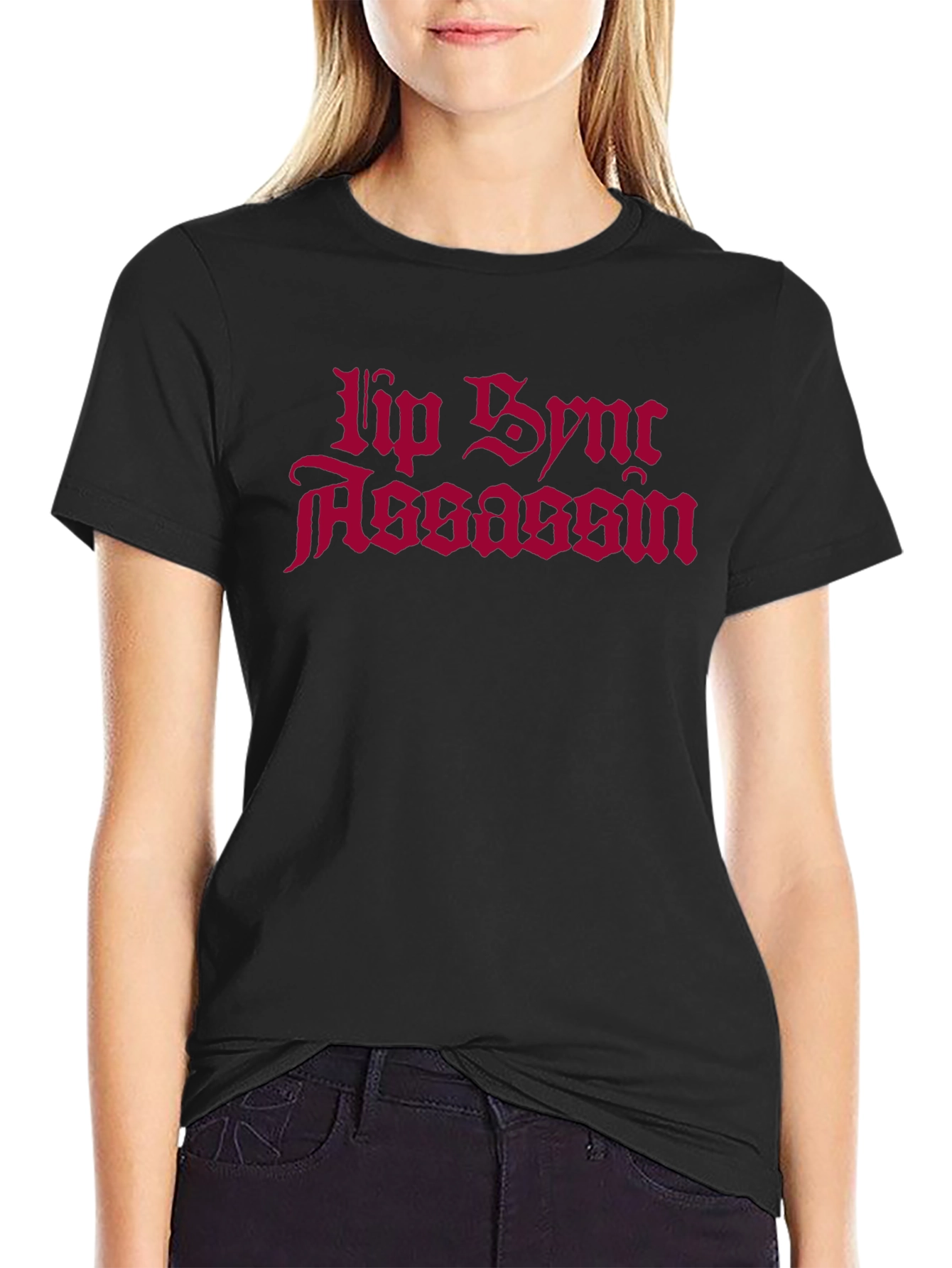 Camiseta Negra Lip Sync Assassin