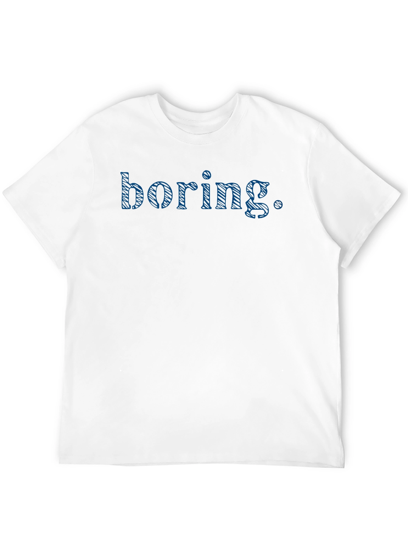 Camiseta Negra con Texto Boring