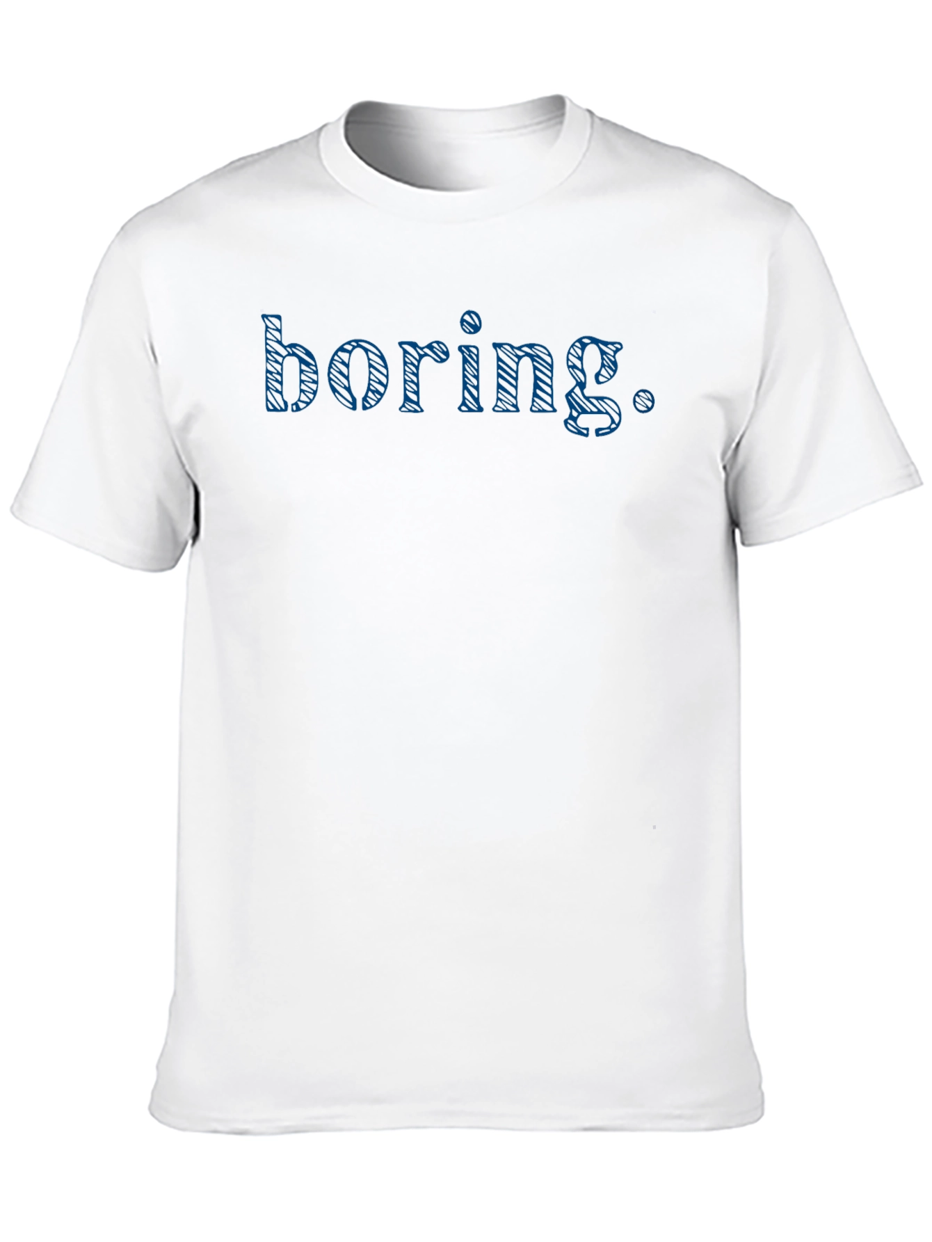 Camiseta Negra con Texto Boring