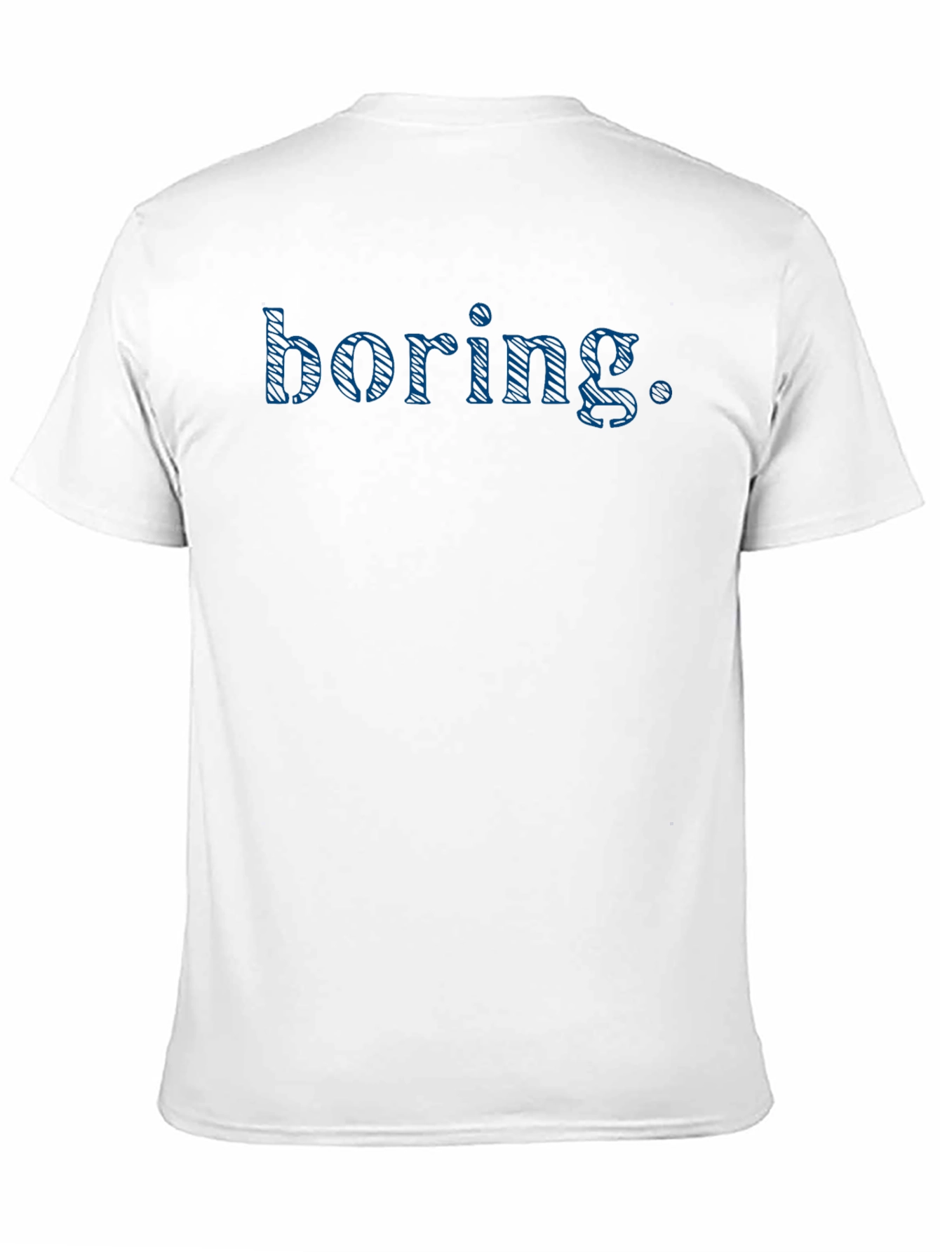 Camiseta Negra con Texto Boring