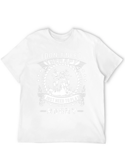 Camiseta Negra Rugby: No Necesito Terapia