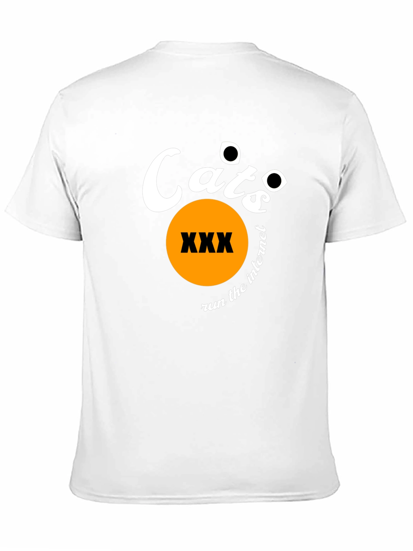 Camiseta Negra Estampada Cats Run The Internet