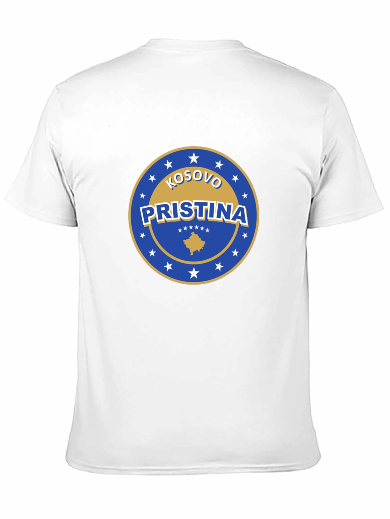Camiseta Negra Pristina Kosovo Diseño Único