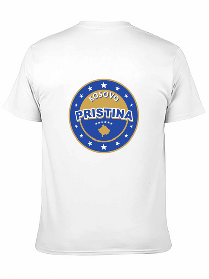Camiseta Negra Pristina Kosovo Diseño Único