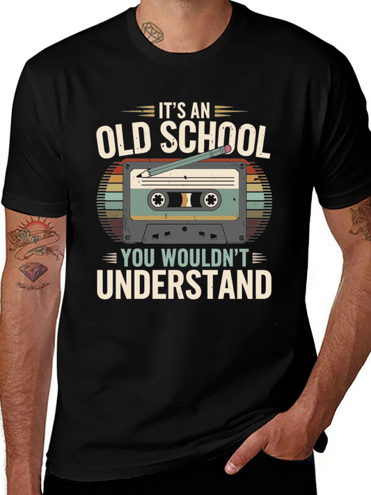 Camiseta Old School Retro Cassette Vintage