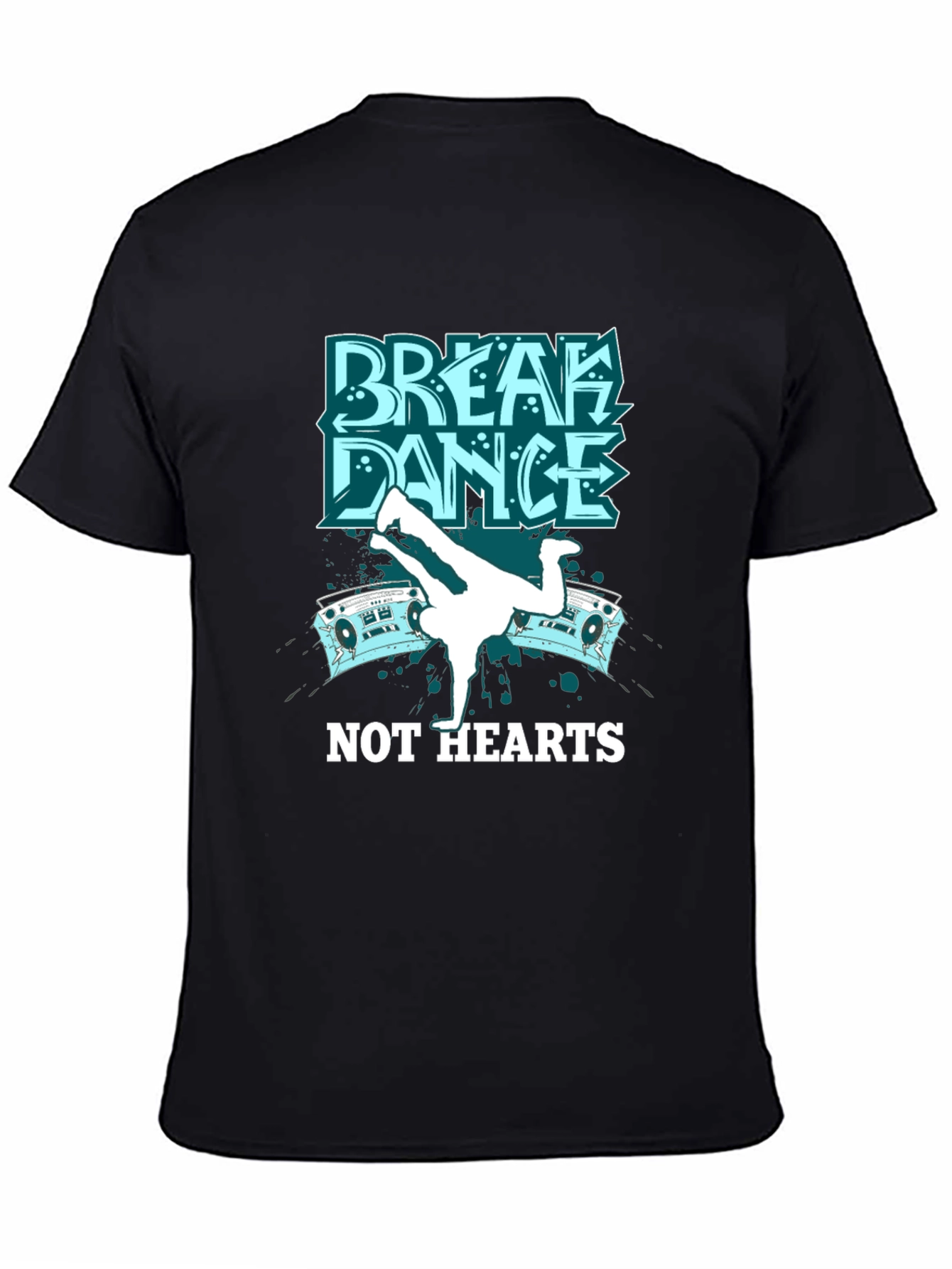 Camiseta Negra Break Dance - Estilo Urbano