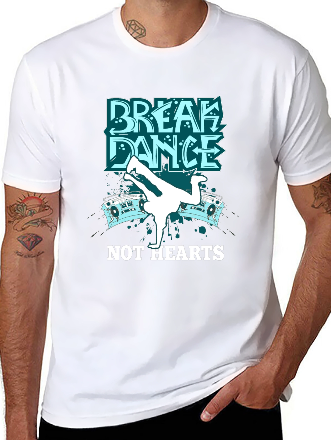 Camiseta Negra Break Dance - Estilo Urbano