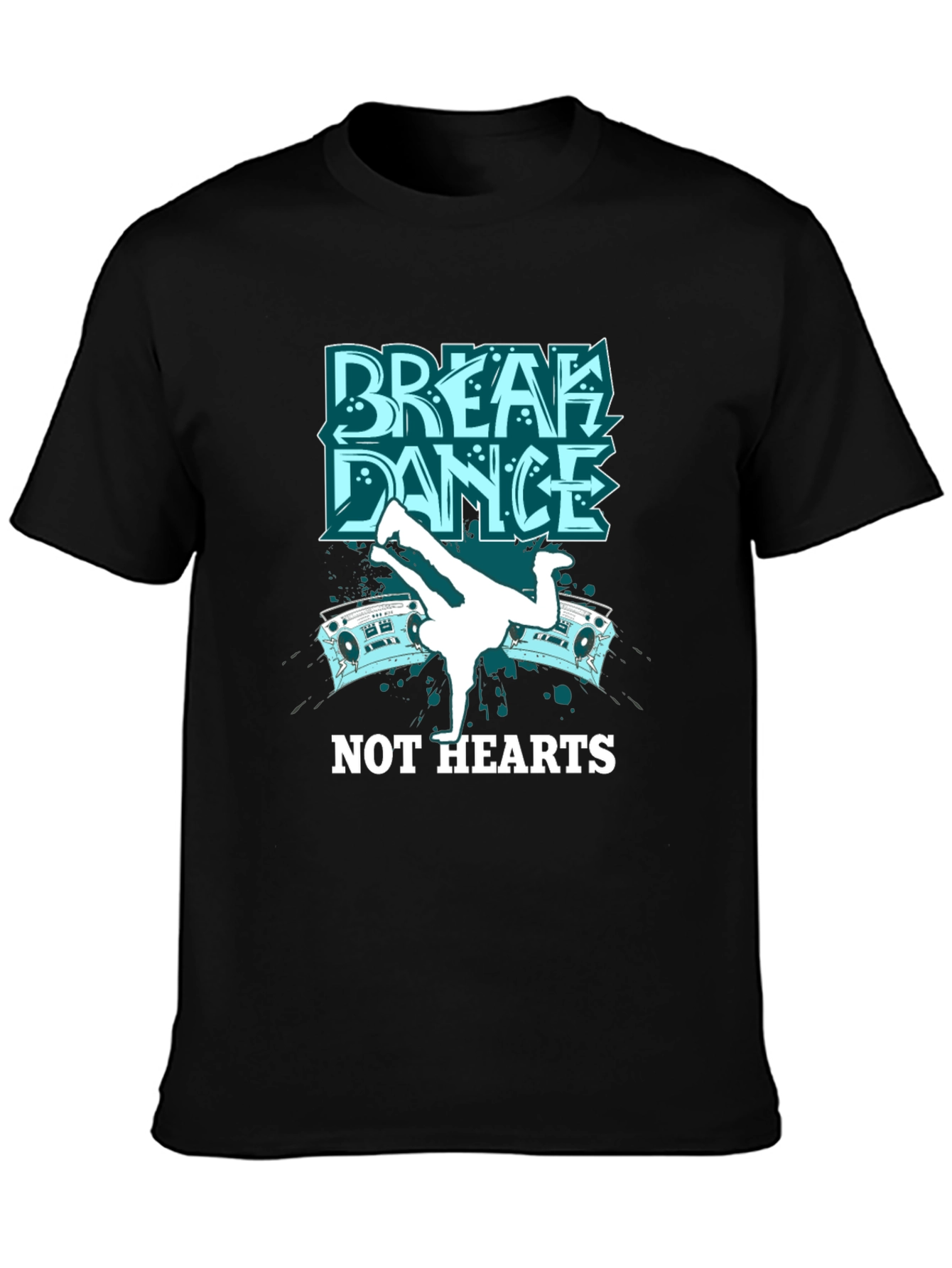 Camiseta Negra Break Dance - Estilo Urbano