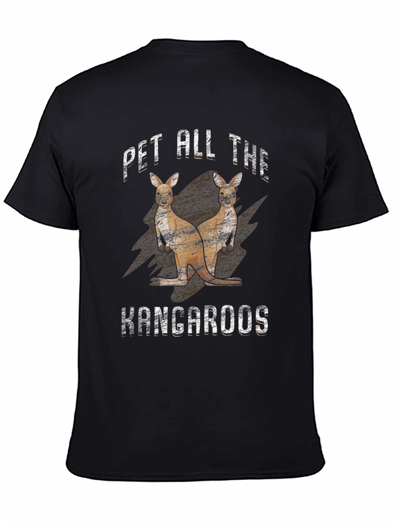 Camiseta Negra Pet All The Kangaroos