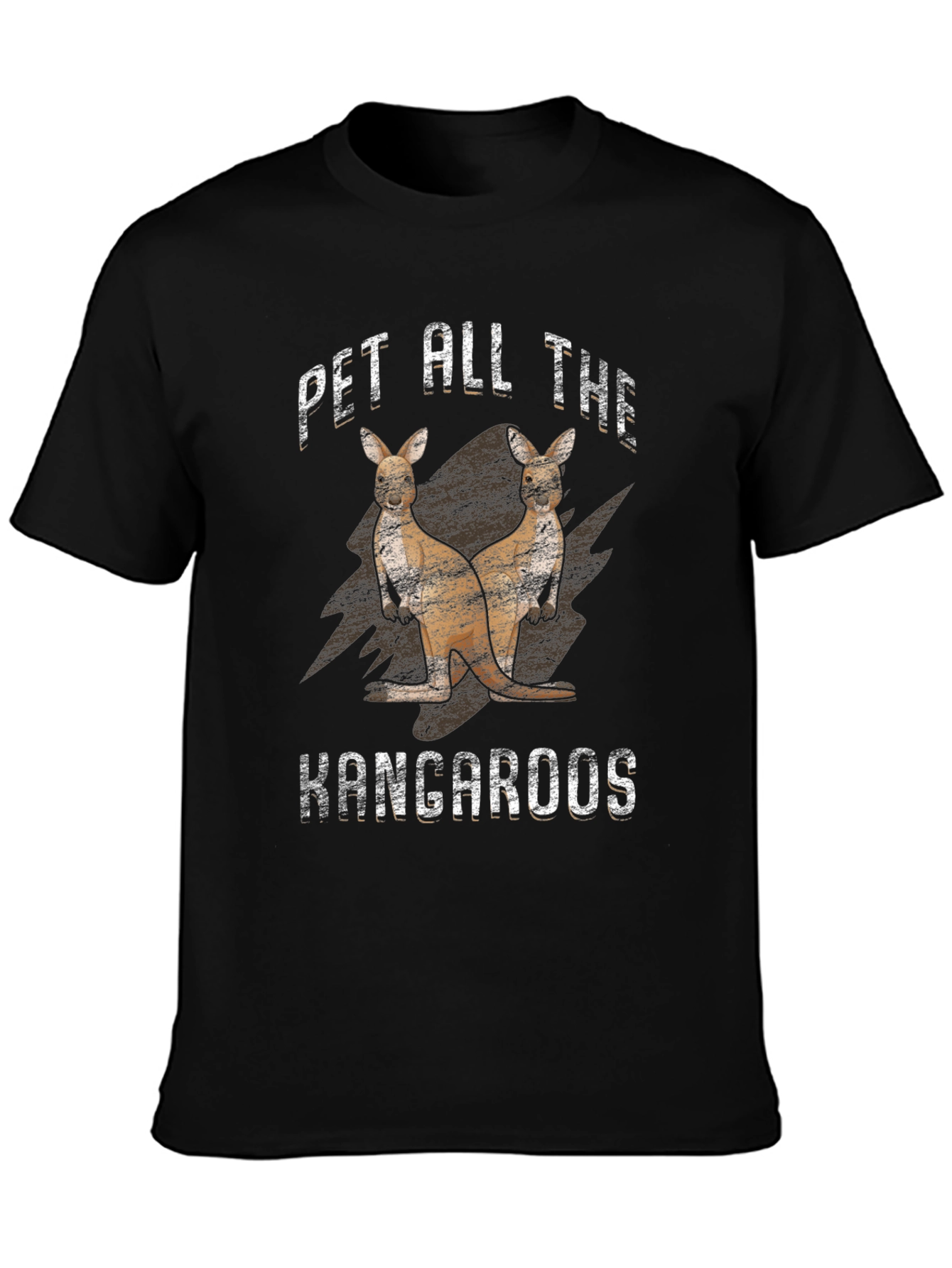 Camiseta Negra Pet All The Kangaroos