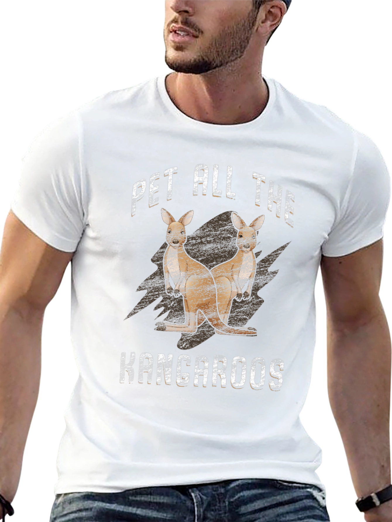 Camiseta Negra Pet All The Kangaroos