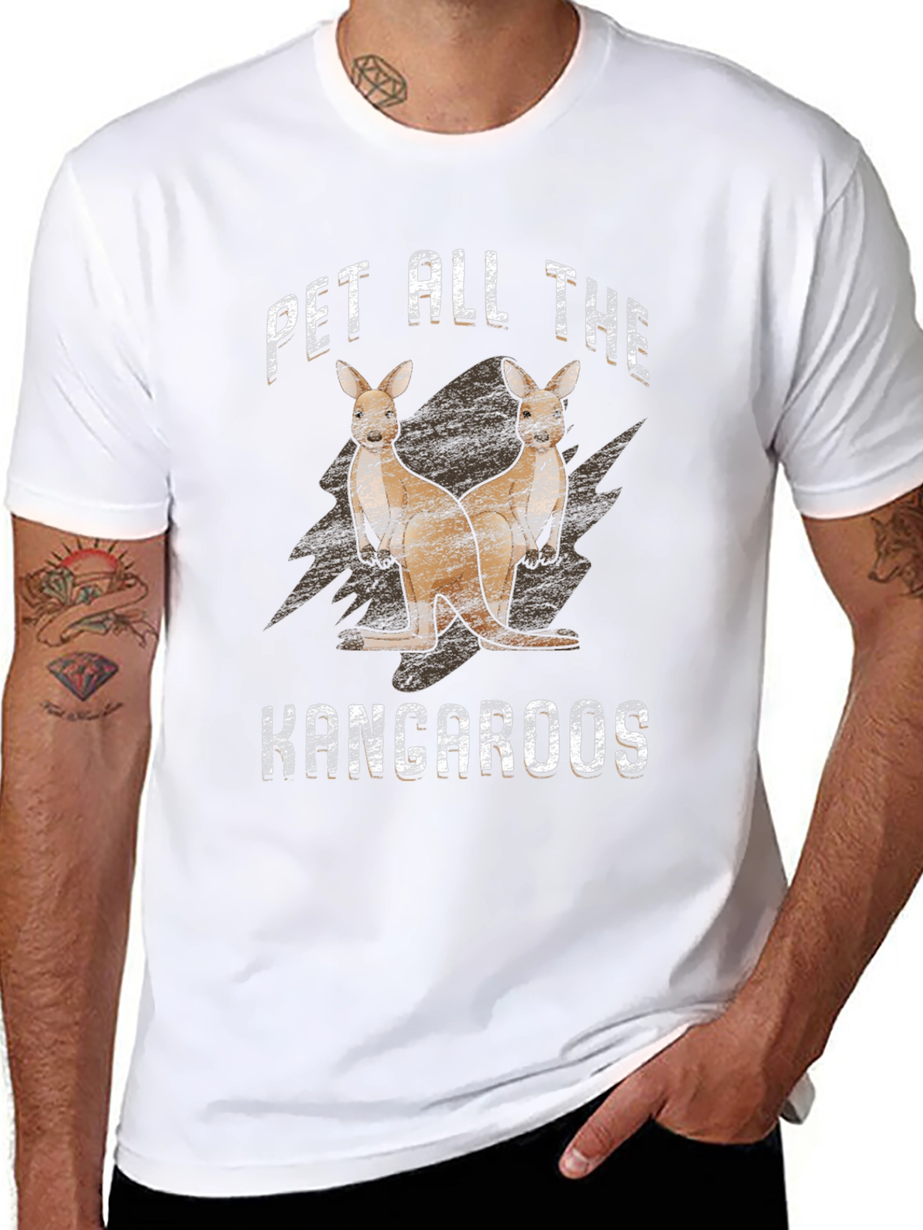 Camiseta Negra Pet All The Kangaroos
