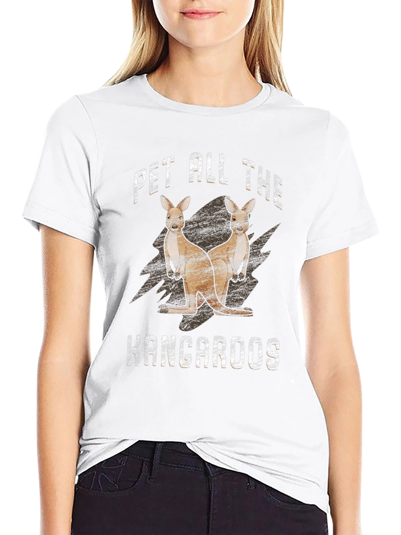Camiseta Negra Pet All The Kangaroos