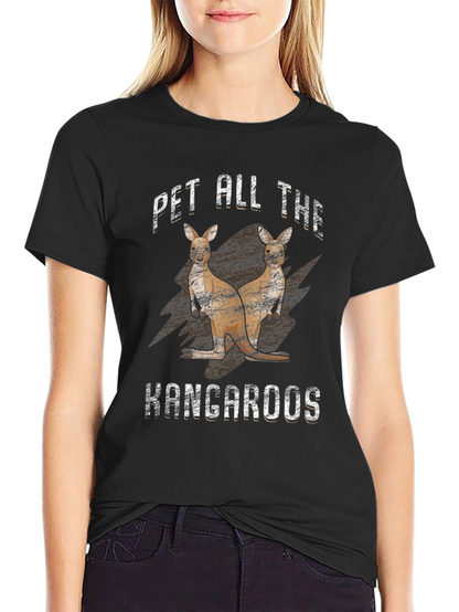 Camiseta Negra Pet All The Kangaroos